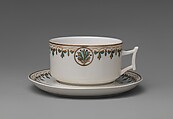 Coffee Cup and Saucer, Union Porcelain Works  American, Porcelain, American