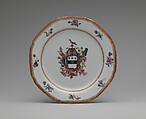 Soup Plate, Porcelain, Chinese, for American market