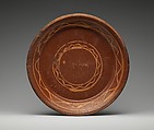 Pie Dish, Attributed to Hervey Brooks (1779–1873), Earthenware; Redware, American