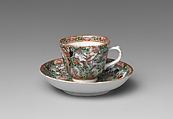 Demitasse Cup and Saucer, Porcelain, Chinese, for American market