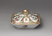 Covered Serving Dish, Porcelain, Chinese, for American market