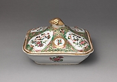 Covered Serving Dish, Porcelain, Chinese, for American market