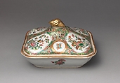 Covered Serving Dish, Porcelain, Chinese, for American market