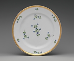 Plate, Porcelain, French