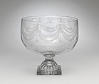 Punchbowl, Bakewell, Page & Bakewell  American, Blown, molded, pressed, and engraved glass, American