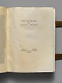 The Art Work of Louis C. Tiffany (Book), Louis C. Tiffany (American, New York 1848–1933 New York), Leather paper, gilt metal, cardboard, with vellum and textblock
