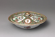Covered Serving Dish, Porcelain, Chinese, for American market
