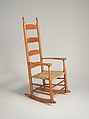 Rocking Chair, United Society of Believers in Christ’s Second Appearing (“Shakers”) (American, active ca. 1750–present), Maple, birch, American, Shaker