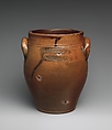 Jar, Horace Goodwin, Stoneware, American