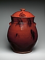 Covered Jar, Earthenware, American