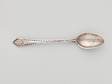 Tea Spoon, Marked by G. E. E., Silver, American