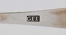 Tea Spoon, Marked by G. E. E., Silver, American