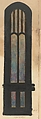 Design for a single lancet window, Louis C. Tiffany (American, New York 1848–1933 New York), Watercolor, graphite, black wash, and black pen on paper, American