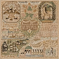 Sampler, Laura Hyde (American, 1787–1857), Silk embroidery on linen, American