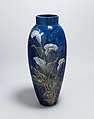 Vase, M. Louise McLaughlin (American, Cincinnati, Ohio 1847–1939 Cincinnati, Ohio), Earthenware, slip decorated, gilding, American