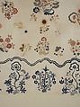 Embroidered coverlet, Ruth Culver Coleman (died 1801), Linen and wool, embroidered, American