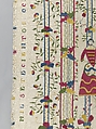 Embroidered coverlet (Colcha), Doña Rosa Solís y Menéndez, Cotton embroidered with silk, Mexican