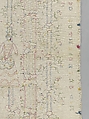 Embroidered coverlet (Colcha), Doña Rosa Solís y Menéndez, Cotton embroidered with silk, Mexican