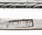 Sugar Tongs, Marked by A. T., Silver, American