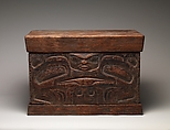 Storage Chest, Wood, pigment, Tlingit or Tsimshian