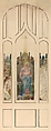 Design for a window, Madonna and child, Louis C. Tiffany (American, New York 1848–1933 New York), Watercolor, pen and black India ink, and graphite on artist board, American