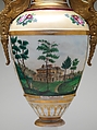 Vase, Tucker Factory (1826–1838), Porcelain, brass, American
