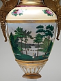 Vase, Tucker Factory (1826–1838), Porcelain, brass, American