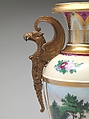 Vase, Tucker Factory (1826–1838), Porcelain, brass, American