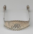 Tongs, Thomas Underhill (active ca. 1787), Silver, American