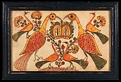 Fraktur Motifs, Attributed to Johann Heinrich Otto (ca. 1733–ca. 1800), Watercolor and pen and iron-gall ink on off-white laid paper, American