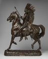 Indian Warrior, Alexander Phimister Proctor (American, Bosanquet, Ontario 1860–1950 Palo Alto, California), Bronze, American