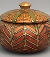 Covered Box, Designed by Louis C. Tiffany (American, New York 1848–1933 New York), Enamel on copper, American