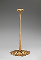 Saxifrage candlestick, Tiffany Studios (1902–32), Gilt bronze, American