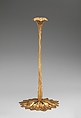 Saxifrage candlestick, Tiffany Studios (1902–32), Gilt bronze, American