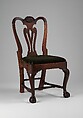 Side chair, Mahogany, maple, American