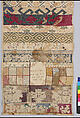 Sampler, Silk on linen, drawnwork, Mexican