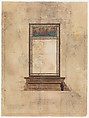 Design for window, Louis C. Tiffany (American, New York 1848–1933 New York), Watercolor and graphite on paper, American