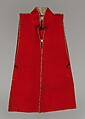 Surcoat (Jinbaori), Body and crest: Europe, possibly Netherlands, 17th–18th century; woolLapels: probably China, 17th–18th century; lampas, silk, and gilt-paper stripsShoulder pieces: Europe, 1760s; silk brocaded with silk- and metal-wrapped thread, Japan