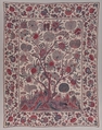 Cotton (painted resist and mordant, dyed) with overpainting, India (Coromandel Coast), for the European market