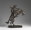 The Broncho Buster, Frederic Remington (American, Canton, New York 1861–1909 Ridgefield, Connecticut), Bronze, American