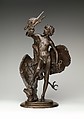 Young Faun with Heron, Frederick William MacMonnies (American, New York 1863–1937 New York), Bronze, American