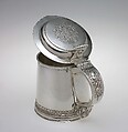 Tankard, Simeon Soumaine (baptized 1685–ca. 1750), Silver, American