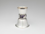 Candlestick, Edward Everett Oakes (American, 1891–1960), Silver and amethysts, American