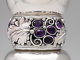 Candlestick, Edward Everett Oakes (American, 1891–1960), Silver and amethysts, American