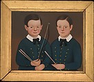 Double Portrait of John Somes Dolliver and William Collins Dolliver, William Kennedy (1817–died after 1870), Oil on canvas, American
