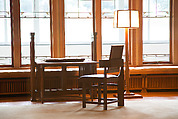 Living Room from the Francis W. Little House: Windows and paneling, Frank Lloyd Wright (American, Richland Center, Wisconsin 1867–1959 Phoenix, Arizona), Oak, leaded glass, American