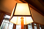 Living Room from the Francis W. Little House: Windows and paneling, Frank Lloyd Wright (American, Richland Center, Wisconsin 1867–1959 Phoenix, Arizona), Oak, leaded glass, American