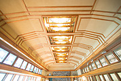 Living Room from the Francis W. Little House: Windows and paneling, Frank Lloyd Wright (American, Richland Center, Wisconsin 1867–1959 Phoenix, Arizona), Oak, leaded glass, American