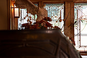 Living Room from the Francis W. Little House: Windows and paneling, Frank Lloyd Wright (American, Richland Center, Wisconsin 1867–1959 Phoenix, Arizona), Oak, leaded glass, American