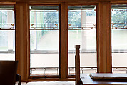 Living Room from the Francis W. Little House: Windows and paneling, Frank Lloyd Wright (American, Richland Center, Wisconsin 1867–1959 Phoenix, Arizona), Oak, leaded glass, American